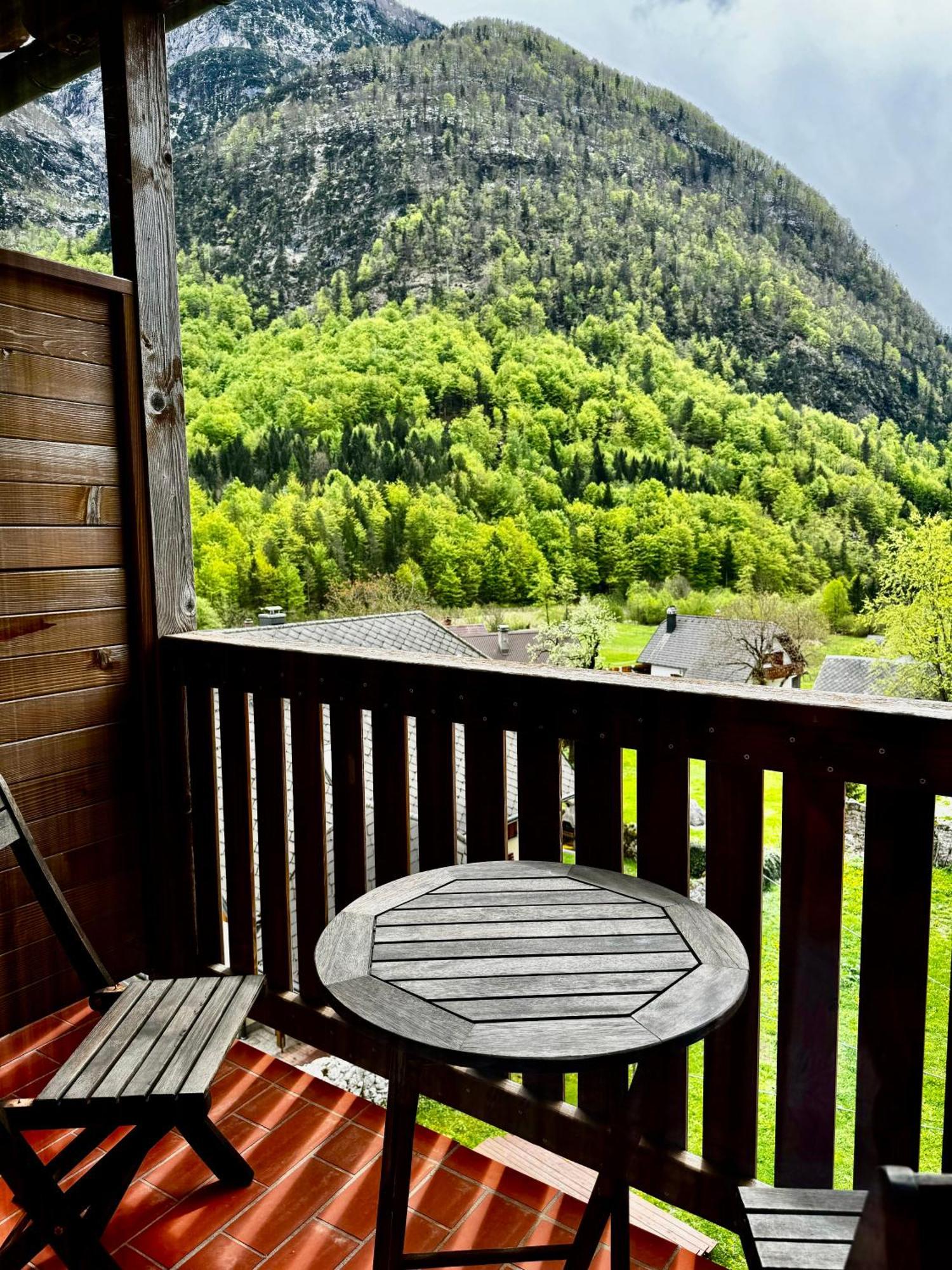 Hotel Alpine Log pod Mangartom Exteriör bild